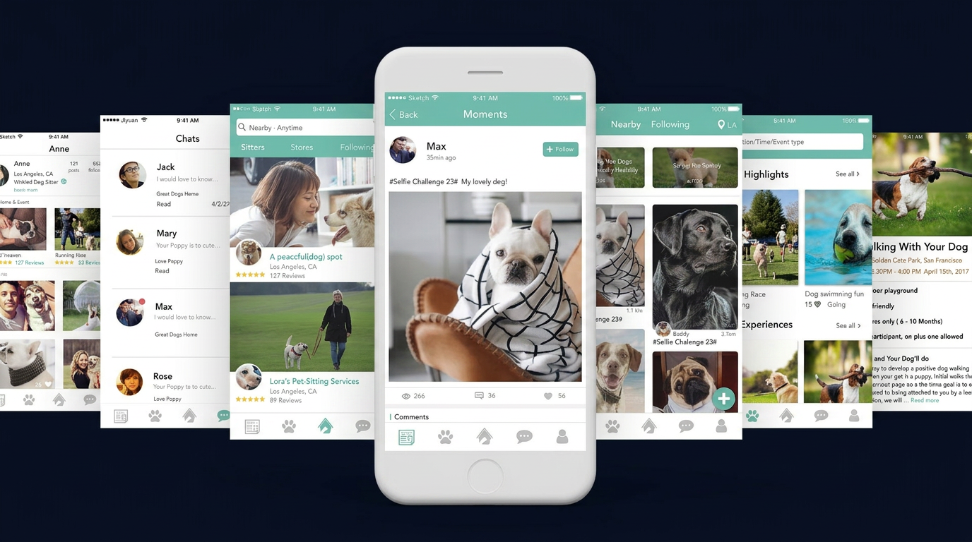DOGO — a concept app connecting dog owners and sitters