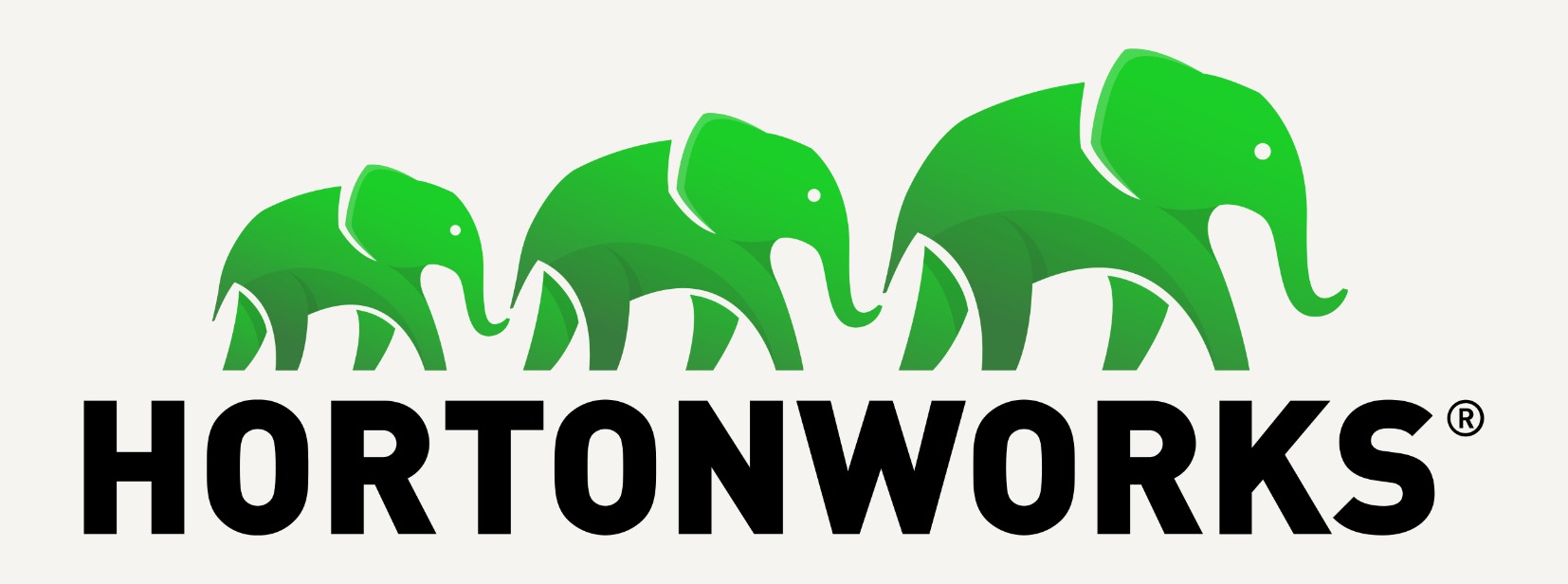 The existing Hortonworks corporate mark — the visual anchor the People Community mark had to live next to.